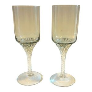 Roberta Gray by TOSCANY cordial shot glasses with light tint of green/grey
